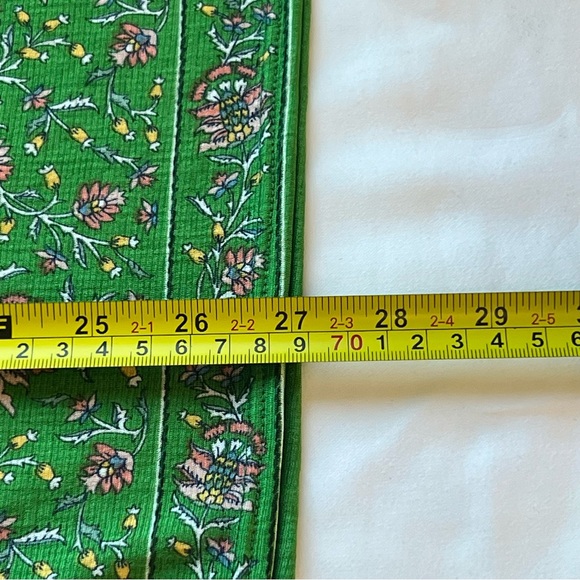 Max Studio Women's Green Floral Print Top Blouse with Short Bubble Sleeves 3X - Picture 9 of 10